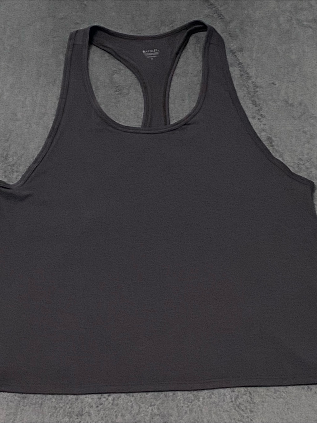 Athleta Tank Top Womens M Black Racerback Swing Loose Fit Sporty Athletic Shirt